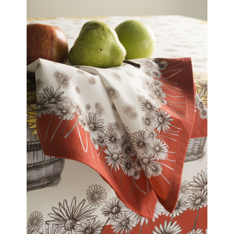 Cotton Floral Square Napkin