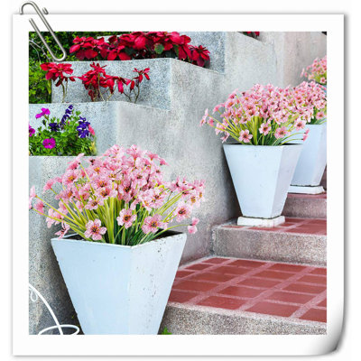 30 paquets de fleurs artificielles d'extérieur résistantes aux rayons UV et aux plantes artificielles en plastique