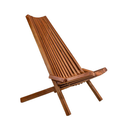 Fauteuil de détente en bois d'acacia pour l'extérieur