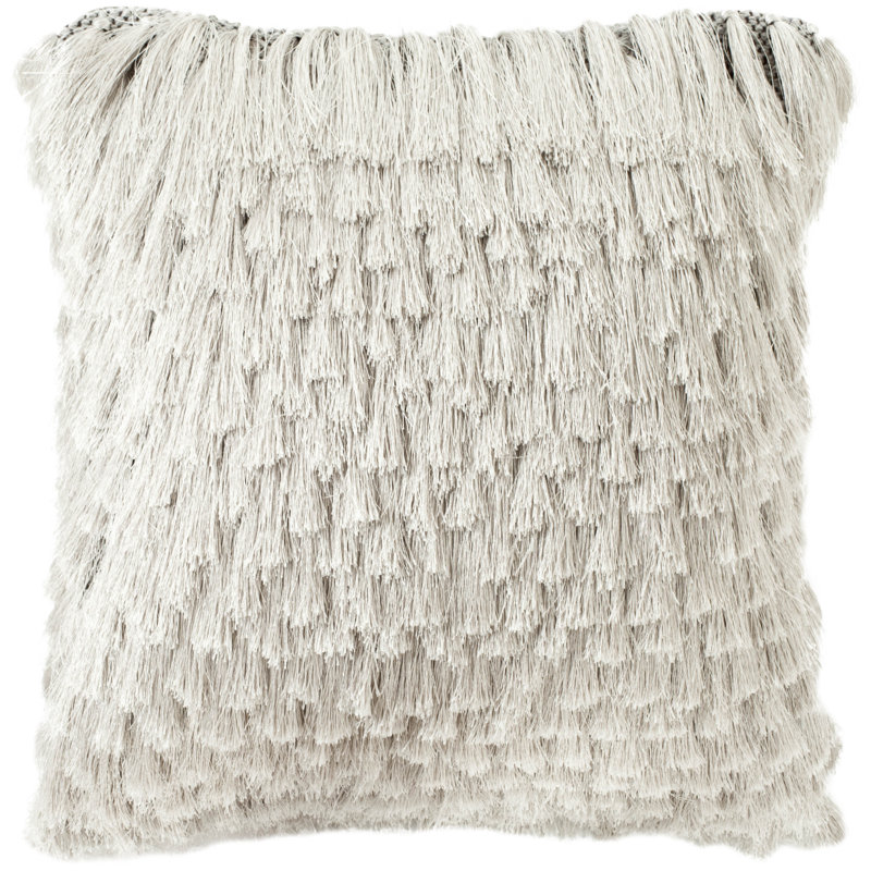 Reversible Throw Pillow, 18" x 18", Platinum