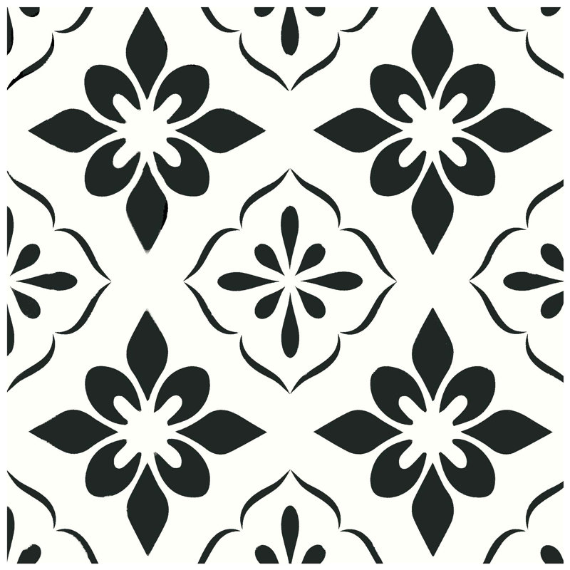 12 In. X 12 In. Vinyl Peel And Stick Backsplash Stickers, Wall Tile For Kitchen, Black (10 Sq. Ft.)
