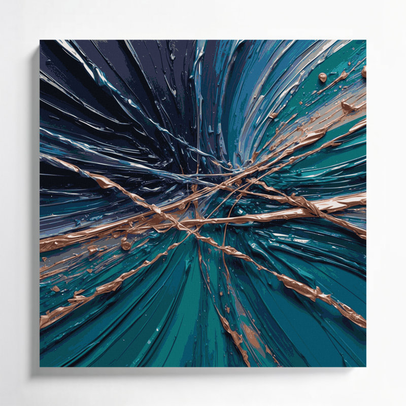 Art mural sur toile Sci Fi Quantum, H 32 po x l 32 po