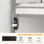 Isabelle & Max™ Metal Full Over Full Bunk Beds with LED Lights and Charging Station, Heavy Duty Metal Full Size Bunk Bed Frame with Safety Guardrail & 2 Ladders, Space-Saving Design, No Box Spring Needed, Silver -1260277196-1236740874