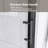 60 In. W X 62 In. H Single Sliding Shower Door For Bathtub In Matt Black ,  1/5 Inch Thick Clear Tempered Glass  | Stainless Steel Handle-121012720