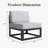 Layinsun Modern Aluminum Outdoor Modular Sectional Single Chairs (set Of 2)-117530044-117530047