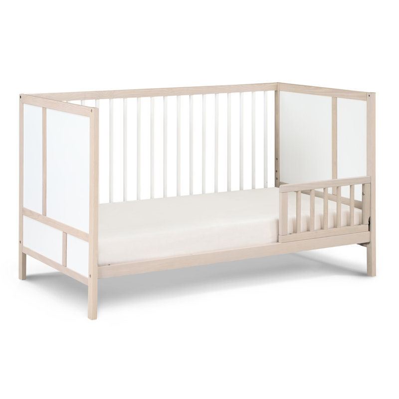 Lit de bébé Pixie Finn 3-en-1, Naturel / blanc