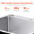 25" Kitchen Sink Top Mount Single Bowl Drop-In Basin Stainless Steel Bar
