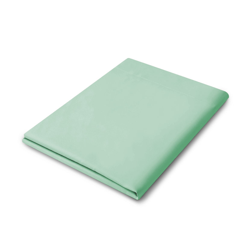 Drap simple en microfibre douce Wayfair Basics® 1800 Series, Drap plat pour lit simple, Écume de mer