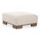 JUNE OTTOMAN PERFORMANCE FABRIC OATMEAL