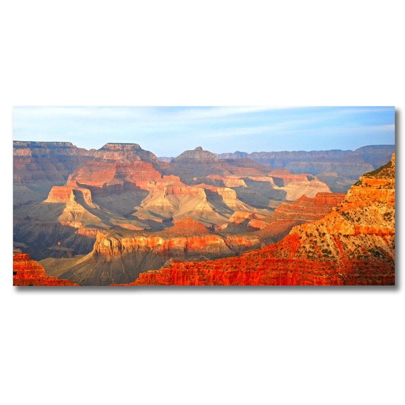Amber Mountain Majesty - photographie sans cadre, Aluminium