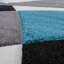 Tapis abstrait en polypropylène tissé à la machine en turquoise / gris / blanc-2121337542