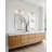 Modern 2-Light Integrated LED Crystal Bathroom Vanity Light with Faceted Crystal Shades, Chrome Finish, Damp Location Rated