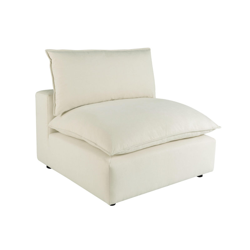 Chaise sans accoudoirs Ellaria, Polyester naturel