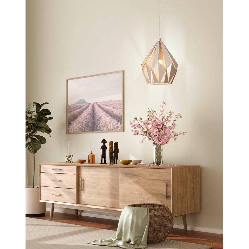 Aldrich 1 - Light Unique/Statement Pendant, Apricot