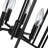 6 - Light Dimmable Lantern Rectangle Chandelier-799061082