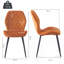 Stansky Mid-Century Modern Velvet Dining Chair with Crossed Metal Legs, Set of 2-1182278675