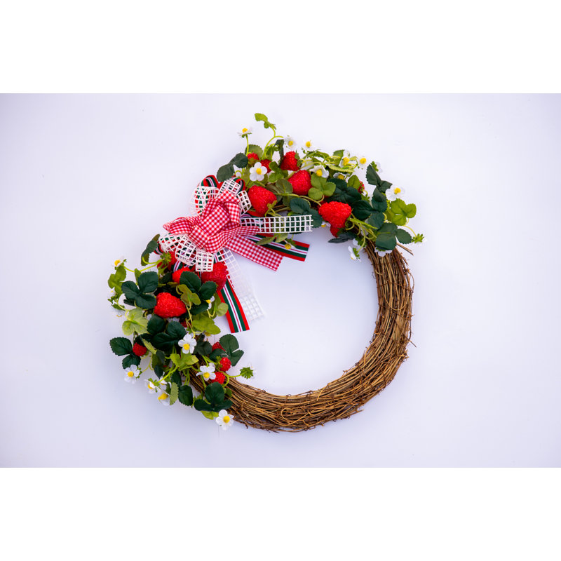 Handcrafted Faux Berry 18'' Wreath