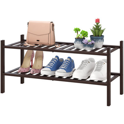 6 Pair Stackable Shoe Rack