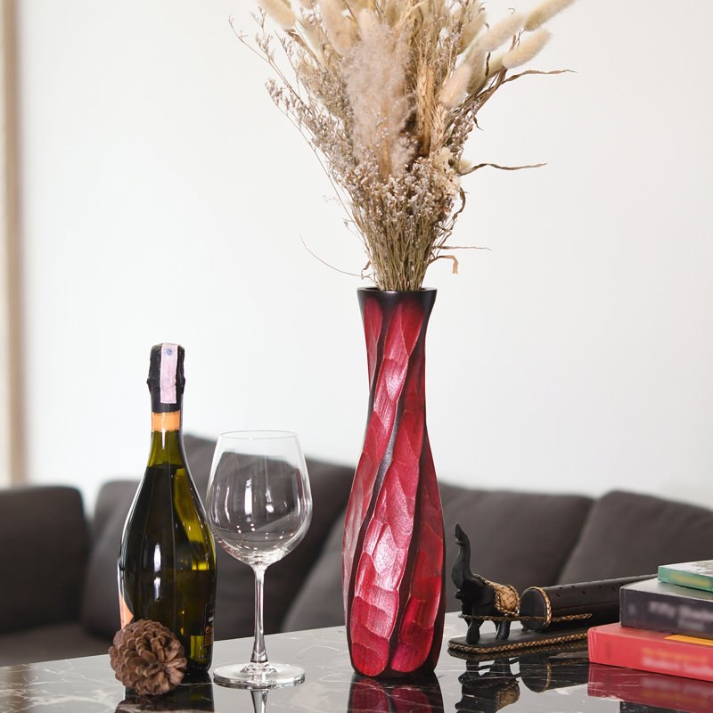 Ather Handmade Wood Table Vase