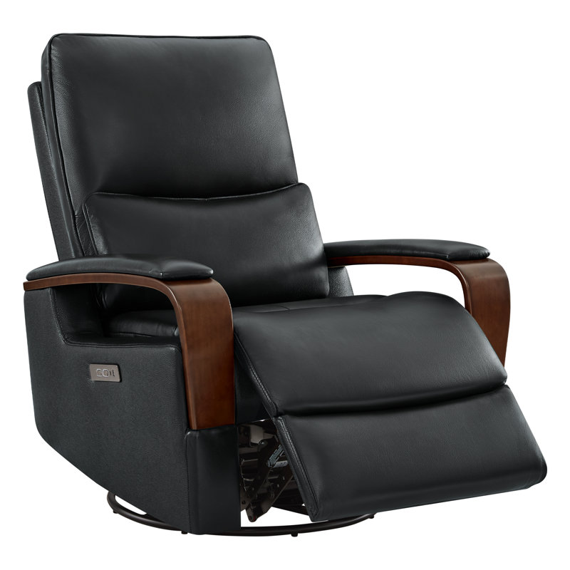 Fauteuil inclinable électrique pivotant en cuir véritable