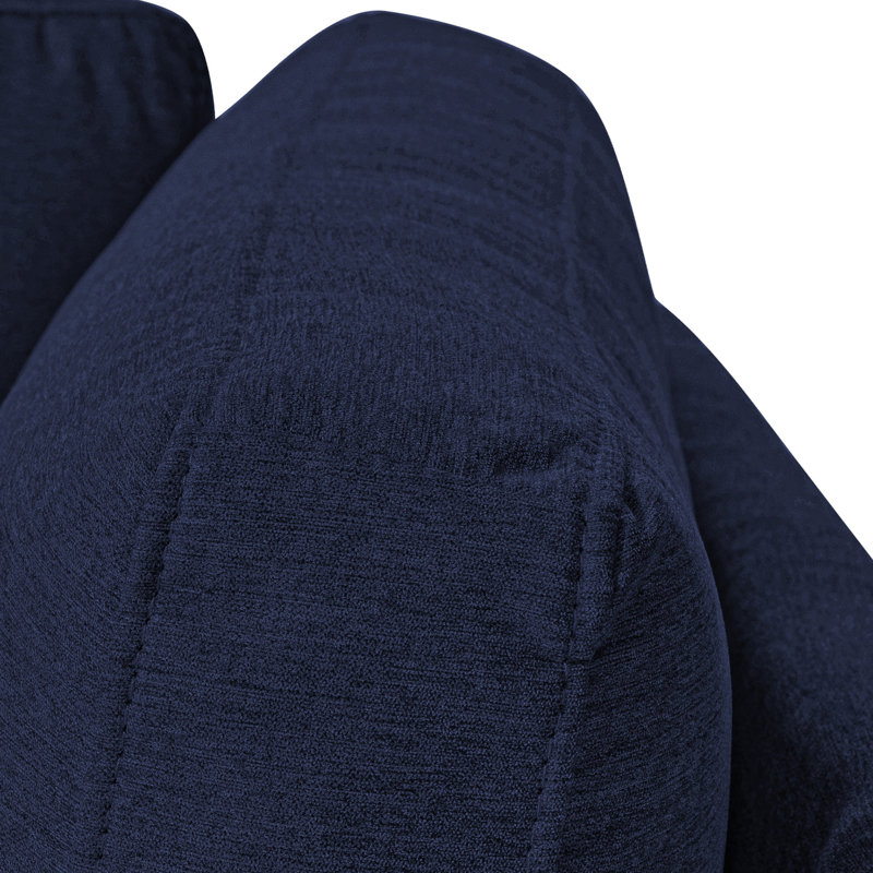 Flâneuse rembourrée, 100 % polyester bleu