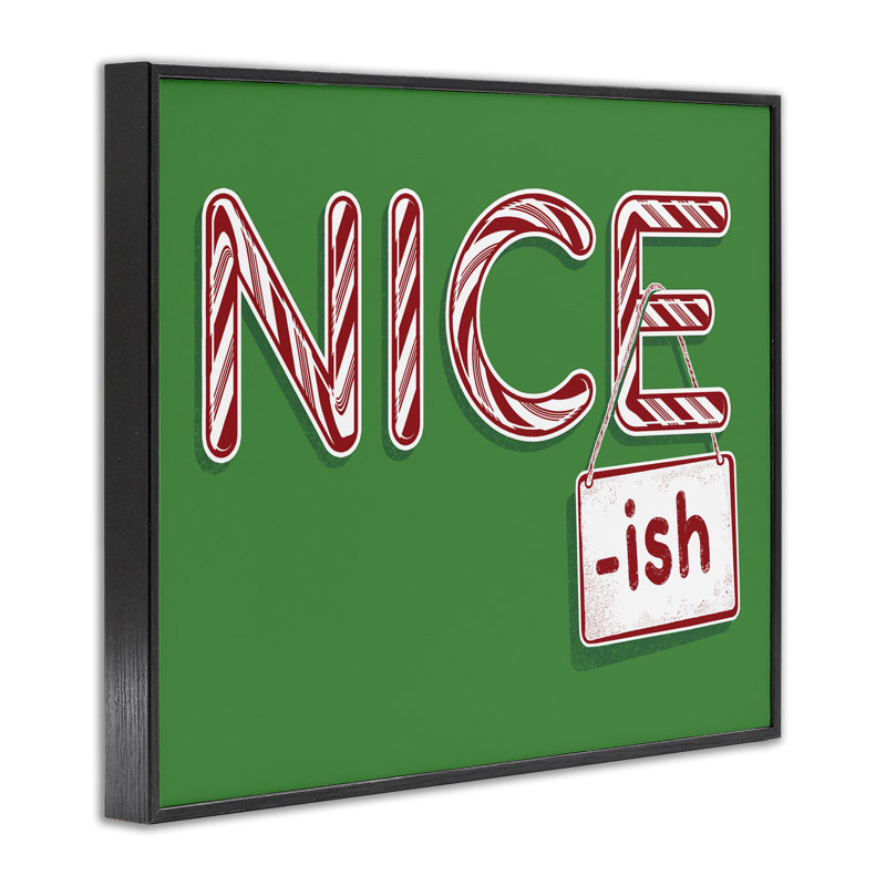 Humour des Fêtes de Nice-Ish, estampe numérique de Jedco Brands, Inc., Giclée encadrée noir minuit, H 24 po x l 30 po