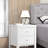 Elegant White Transitional Nightstand