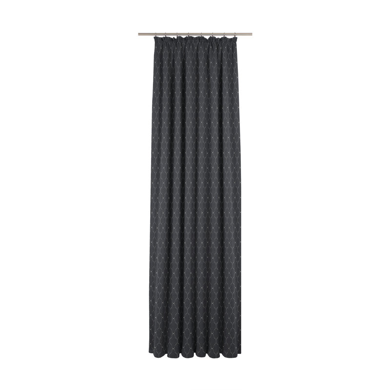 Uppingham Pencil Pleat Opaque Curtain, 145cm Width x 145cm Drop, Dark blue