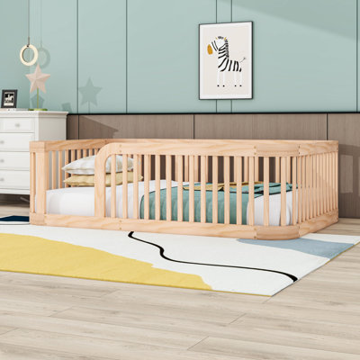 Full Wood Floor Bed With Fence