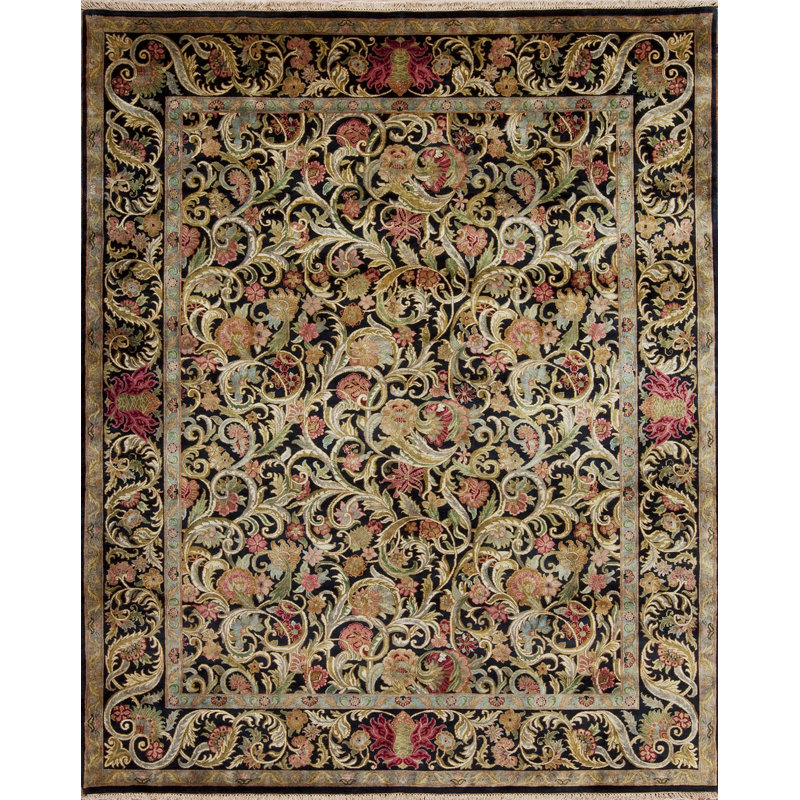 Golden Age Hand Knotted Wool Area Rug, Rectangle 12' x 15'