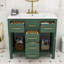 Ensemble de meuble-lavabo simple autoportant moderne avec lavabo en céramique Monteith-1136417324