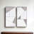 Set of Two Natural Metal Framed Accent Mirror