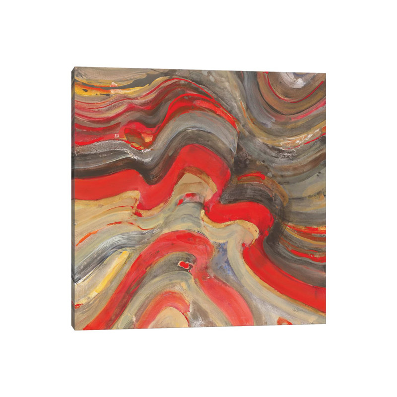 Floating Lava Red by Albena Hristova - Wrapped Canvas Gallery-Wrapped Canvas Giclée, 66.04 cm H x 66.04 cm W x 3.175 cm D