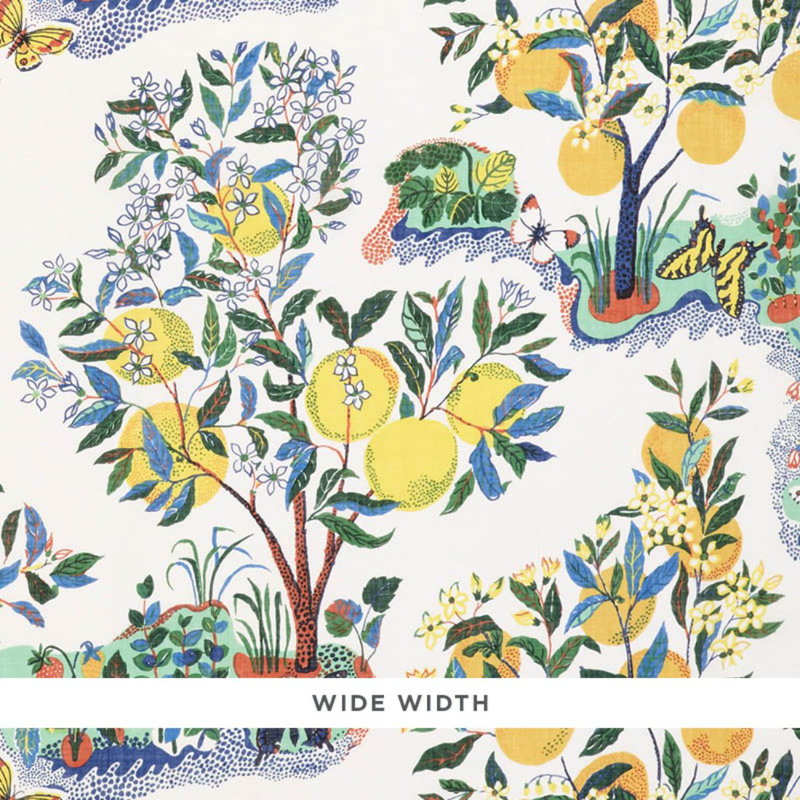 Citrus Garden Sheer Fabric, Primary