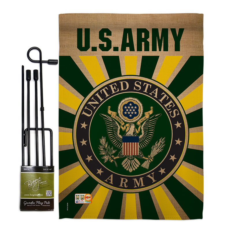 Double Sided 18.5'' H x 13'' W Polyester Flag Set