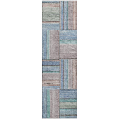 Premium Machine Washable Mayfield AMF2285 Geometric Rug