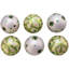 6 Piece St. Patrick Glass Ball Ornament Set