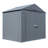 Elite Steel Storage Shed, 8X6, Anthracite-119308516