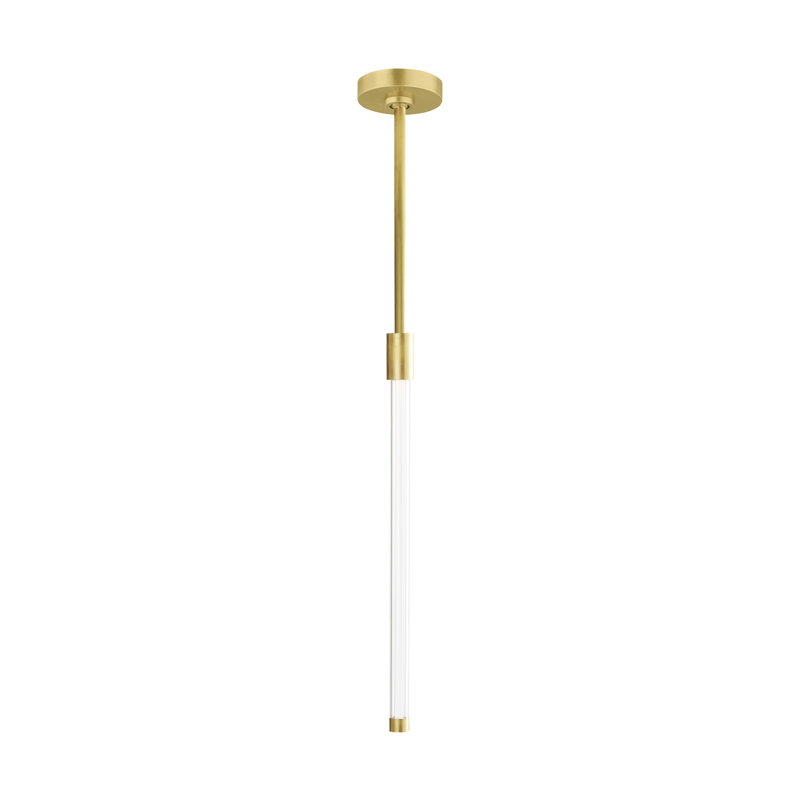 Phobos 1 - Light LED Pendant, Natural Brass