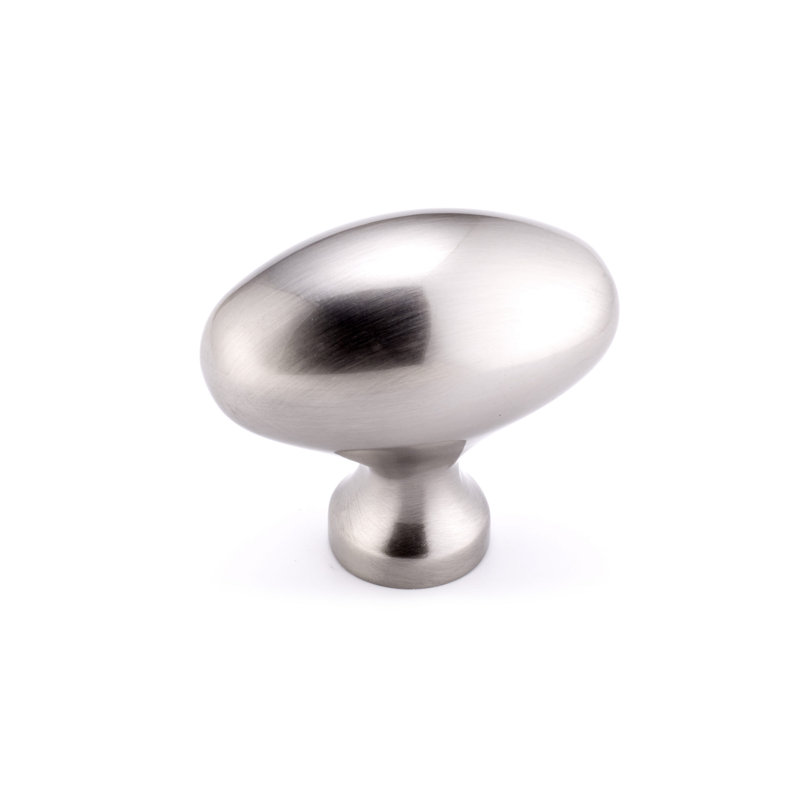 Poignée ovale Expression, Nickel brossé