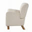 Fauteuil d'appoint moderne capitonné avec pieds en bois d'hévéa-1064188580