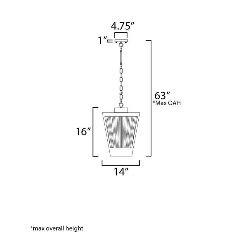 Luminaire suspendu d'extérieur 3 lumières Myra