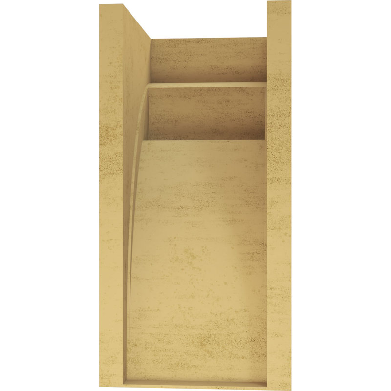 Bois de cèdre brut Viola TimberThane Corbel, apprêté brun clair, H 16 po x l 8 po x P 8 po