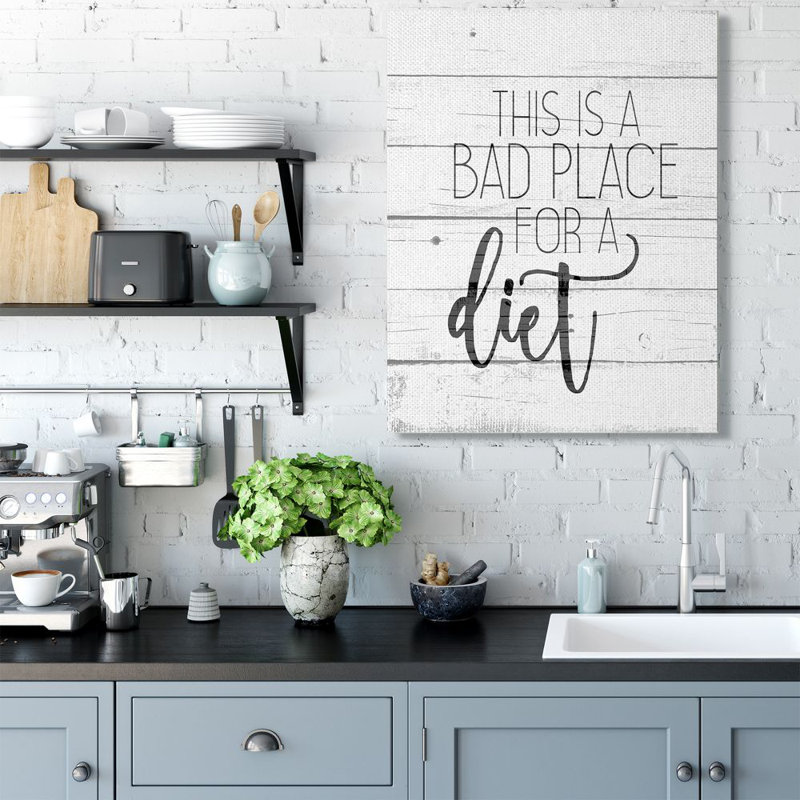 " Rustic Bad Place For A Diet " by Kim Allen, Wrapped Canvas, 48" H x 36" W x 1.5" D