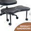 Chaise de bureau, chaise d'appoint à hauteur réglable pour le bureau à domicile