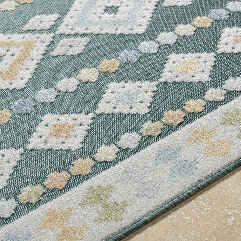Tapis tissé à la machine Lakeside, Rectangle 6 pi 7 po x 9 pi