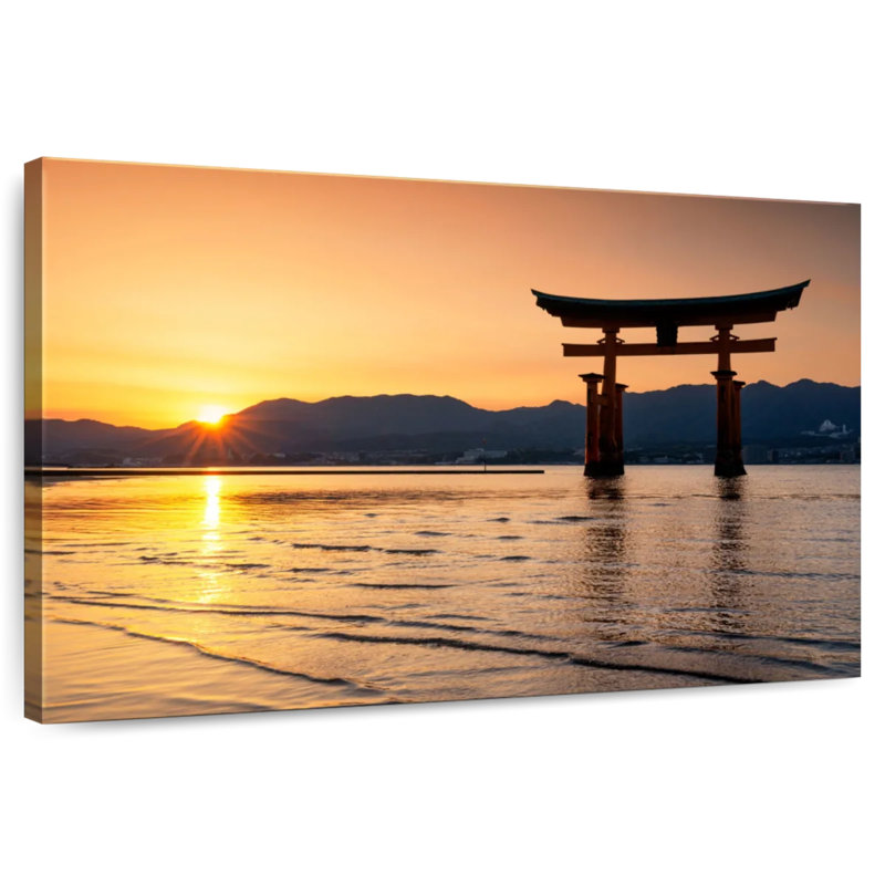 Keesha Miyajima Torii Sunset II, 16" H x 24" W