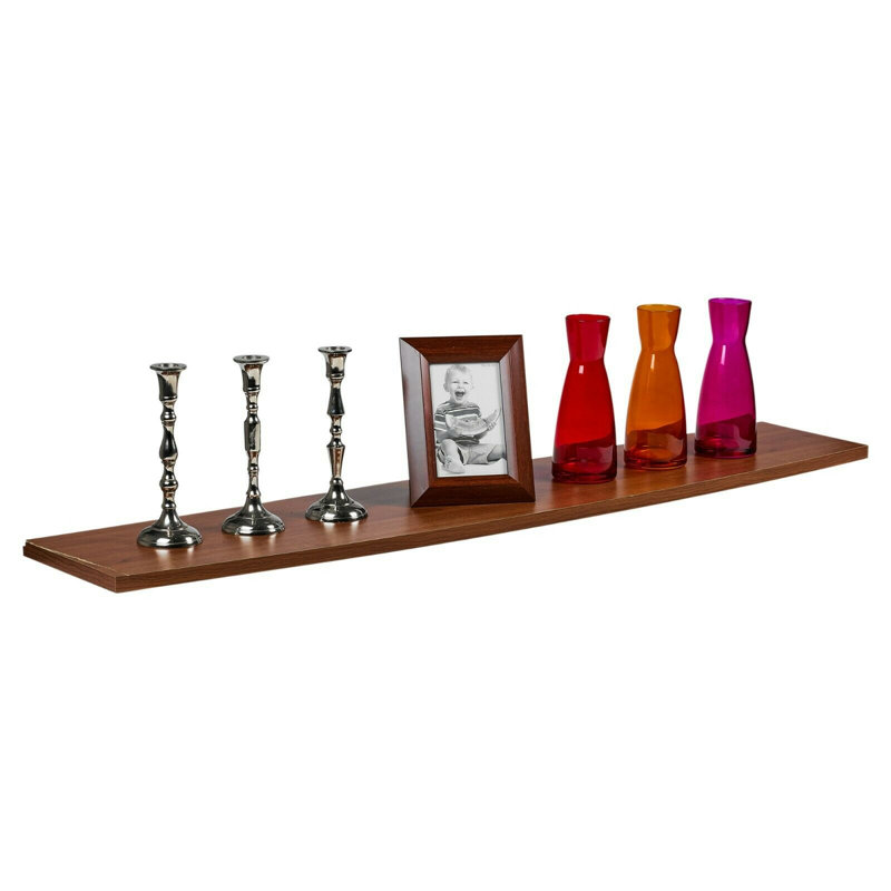 Bufford Floating Shelf, Bowed Walnut