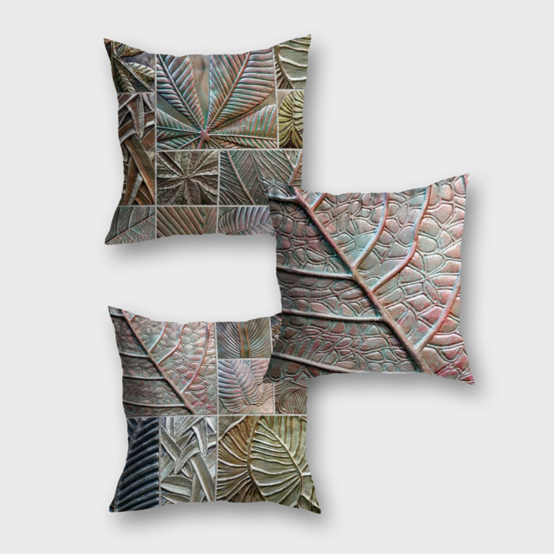 Ensemble de housse de coussin décoratif 3 pièces Loveridge