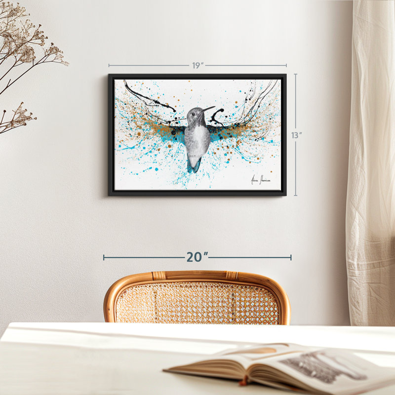 «Golden Night Hummingbird», H 13 po x l 19 po